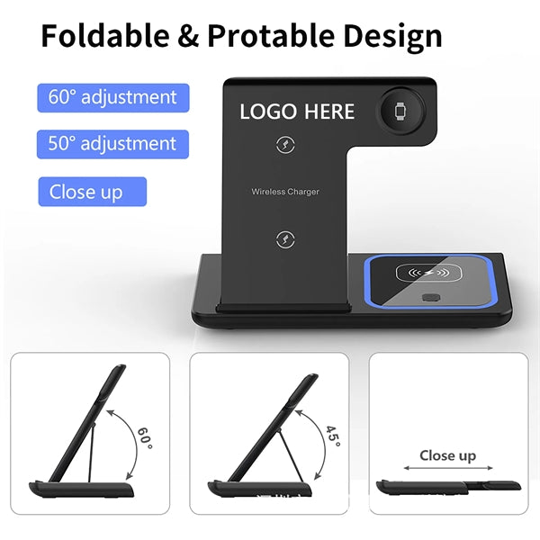 3 in 1 Wireless Charging Station