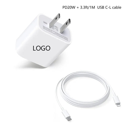 PD20w Fast Charger & USB C to Lighting Cable
