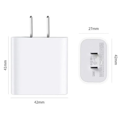 PD20w Fast Charger & USB C to Lighting Cable