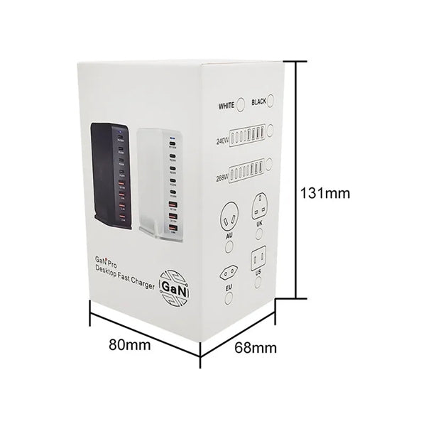 268W GaN USB C Fast Charger Block