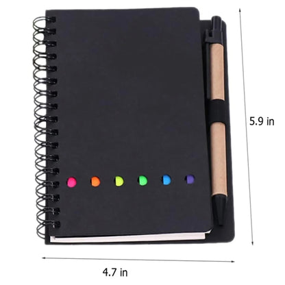 Multi-Functional Notebook with Sticky Notes and Flags & Pen