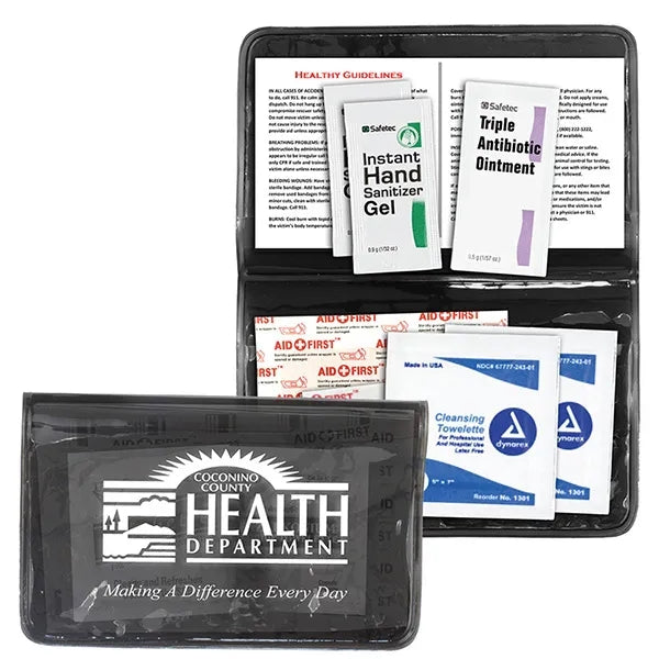 Delilah 12 Piece First Aid Kit In Colorful Vinyl Pouch