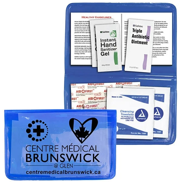 Delilah 12 Piece First Aid Kit In Colorful Vinyl Pouch