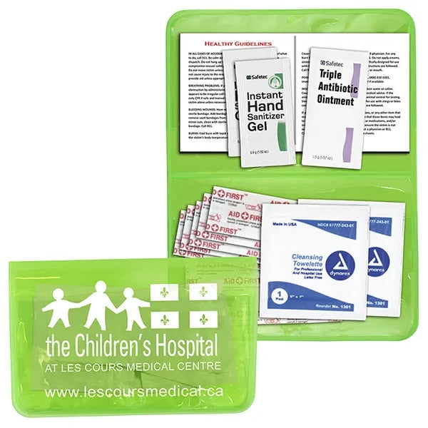Delilah 12 Piece First Aid Kit In Colorful Vinyl Pouch