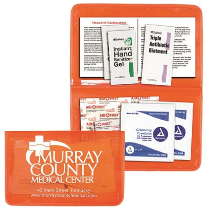 Delilah 12 Piece First Aid Kit In Colorful Vinyl Pouch