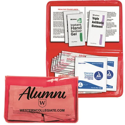 Delilah 12 Piece First Aid Kit In Colorful Vinyl Pouch