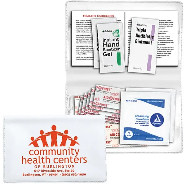 Delilah 12 Piece First Aid Kit In Colorful Vinyl Pouch