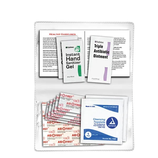 Delilah 12 Piece First Aid Kit In Colorful Vinyl Pouch
