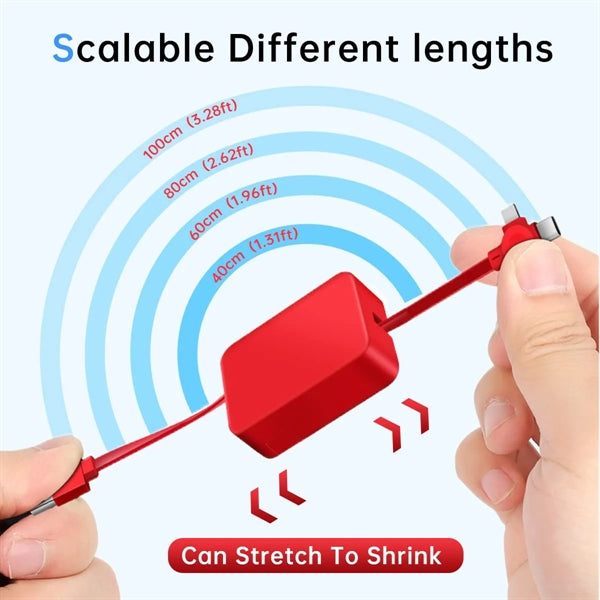 Three in One Charging Cable Roll