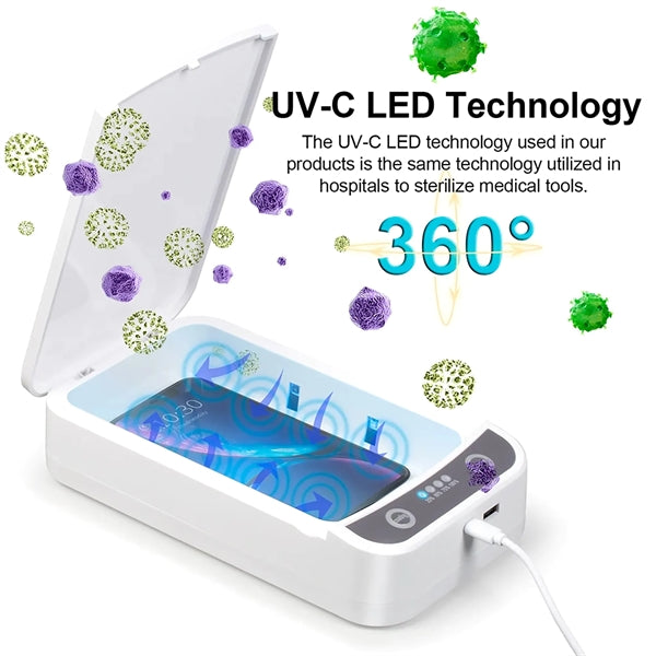 UV Sanitizer Box with Wireless Charger