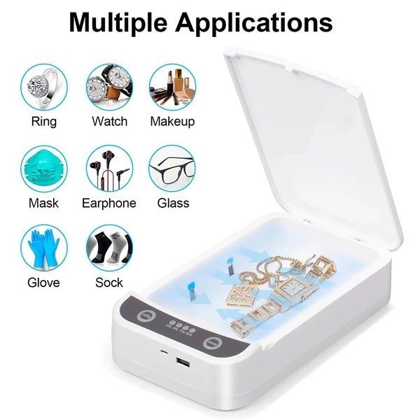 UV Sanitizer Box with Wireless Charger