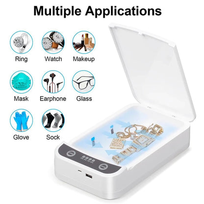 UV Sanitizer Box with Wireless Charger