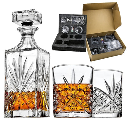 Whiskey Glasses Decanter Gift Set