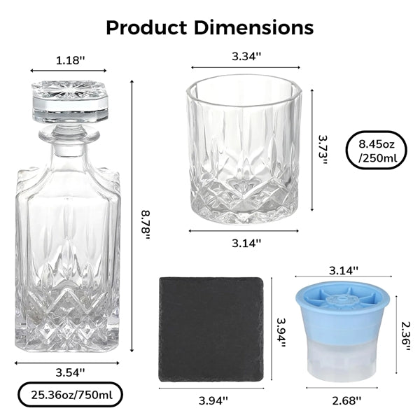 Whiskey Decanter Gift Set