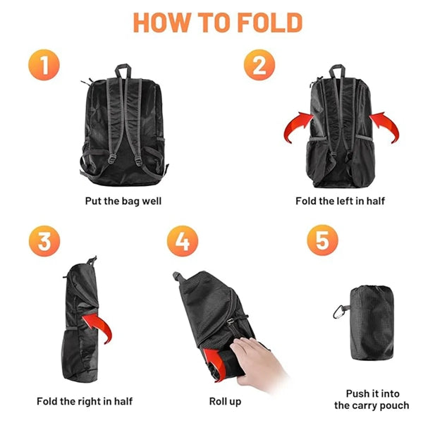 Foldable Travel Camping Hiking Outdoor Sports Backpack