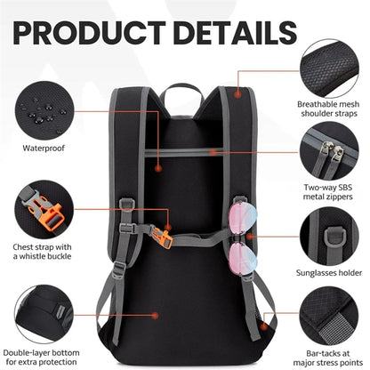 40L Lightweight Foldable Travel Hiking Backpack