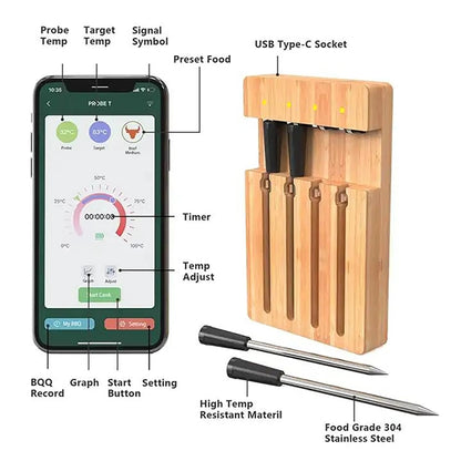 Smart Bluetooth Wireless Meat Thermometer