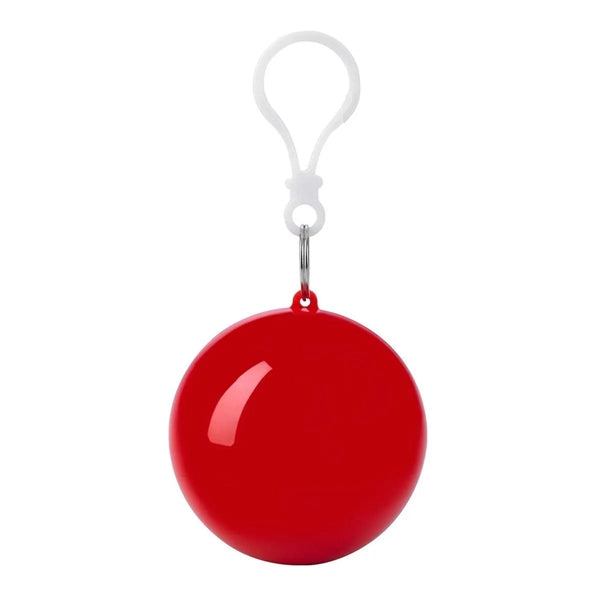 Portable Emergency Raincoats Hook Poncho Ball KeyChain
