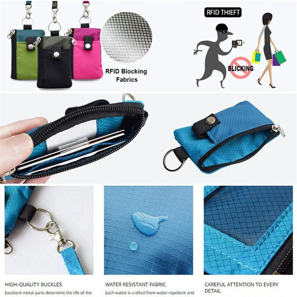 RFID Blocking Small Wallet with ID Window