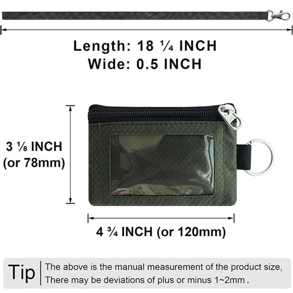 RFID Blocking Small Wallet with ID Window