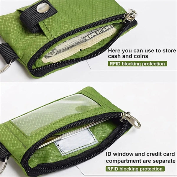 RFID Blocking Small Wallet with ID Window