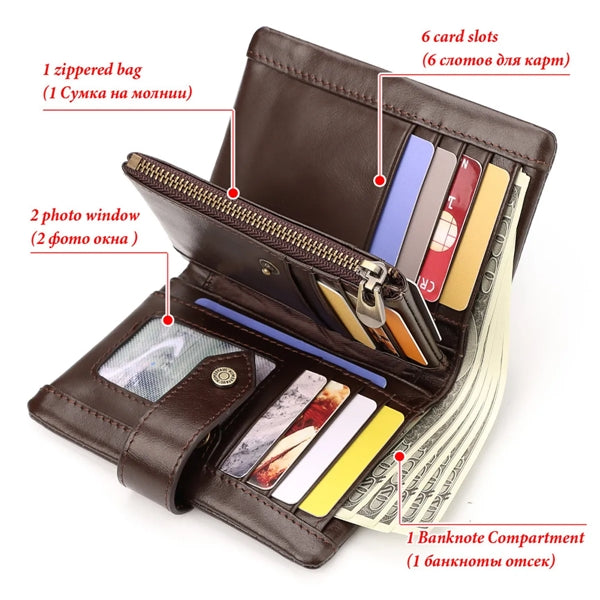 Leather Wallet for Men & Women