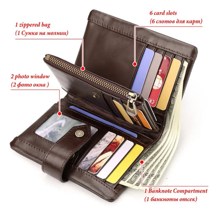 Leather Wallet for Men & Women