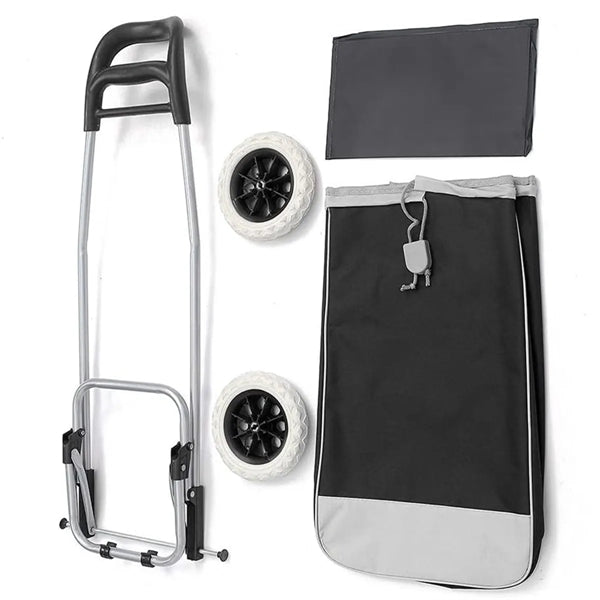Collapsible Trolley Folding Shopping Bag with Wheels