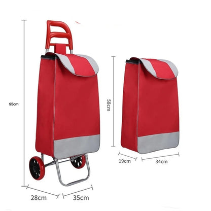 Collapsible Trolley Folding Shopping Bag with Wheels