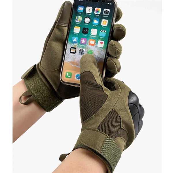 Tactical Gloves Touch Capable Combat Hard Knuckle
