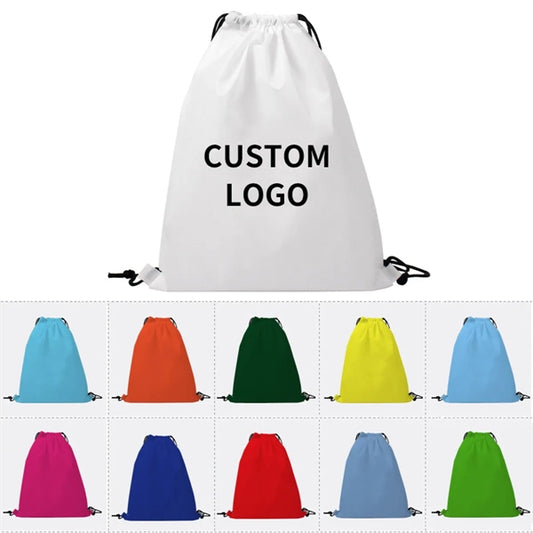 Solid Color Drawstring Bag