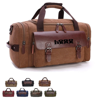 Canvas Leather Duffle Bag