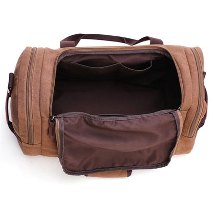 Canvas Leather Duffle Bag