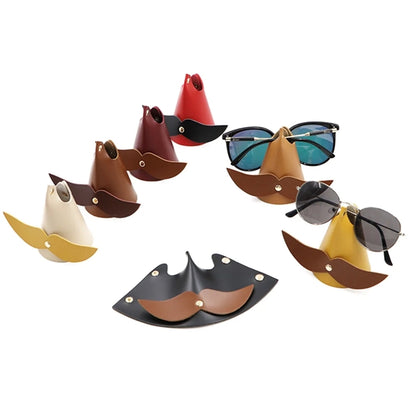 Pu Leather Beard Shaped Glasses Stand