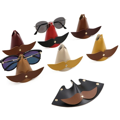 Pu Leather Beard Shaped Glasses Stand