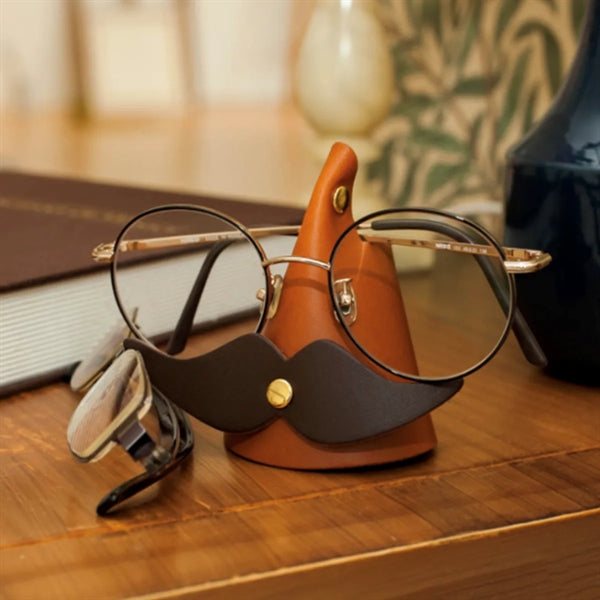 Pu Leather Beard Shaped Glasses Stand