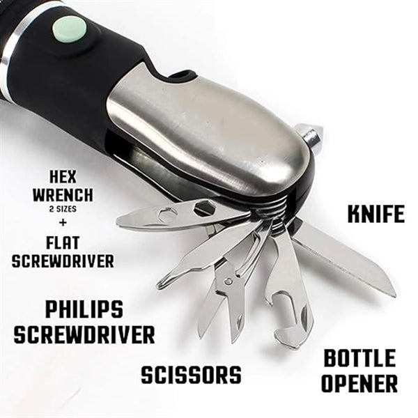 Emergency Pocket Multitool With Led Flashlight
