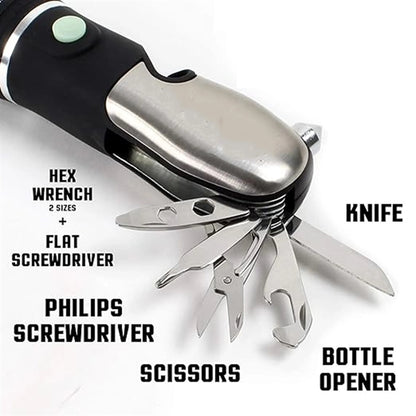 Emergency Pocket Multitool With Led Flashlight