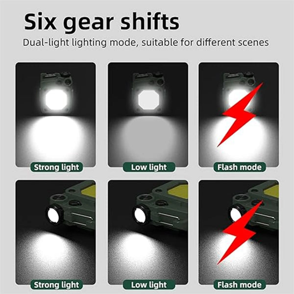 Magnetic Keychain Work Flashlight