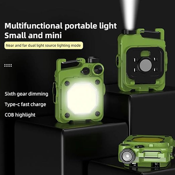 Magnetic Keychain Work Flashlight