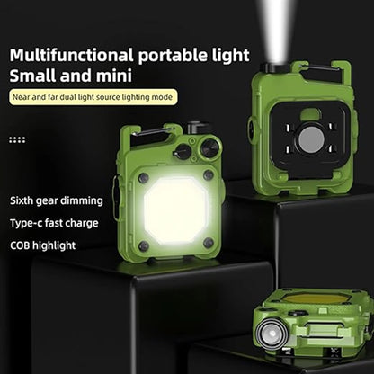 Magnetic Keychain Work Flashlight