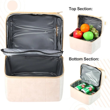 Double Decker Cooler Insulated Lunch Bag
