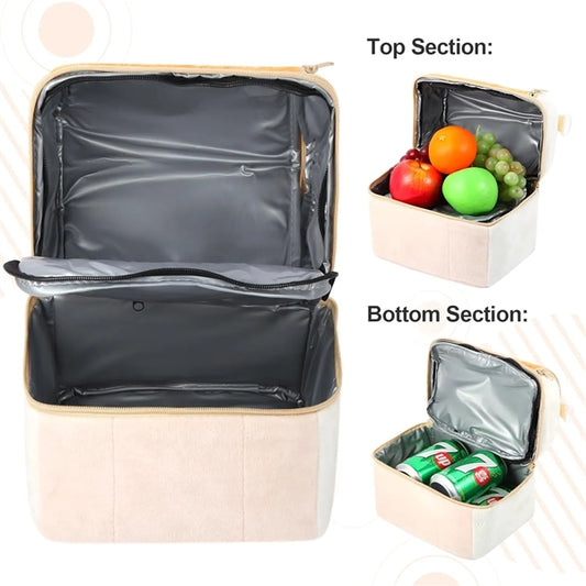 Double Decker Cooler Insulated Lunch Bag