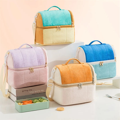 Double Decker Cooler Insulated Lunch Bag