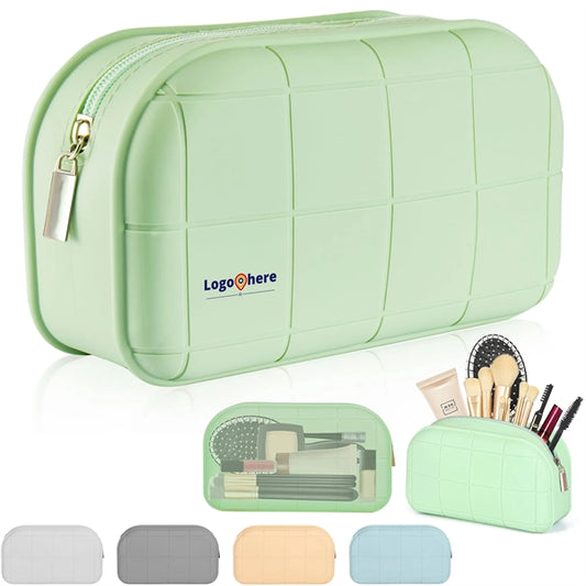 Silicone Makeup Bag Travel Organizer Cosmetic Pouch