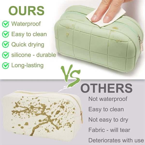 Silicone Makeup Bag Travel Organizer Cosmetic Pouch