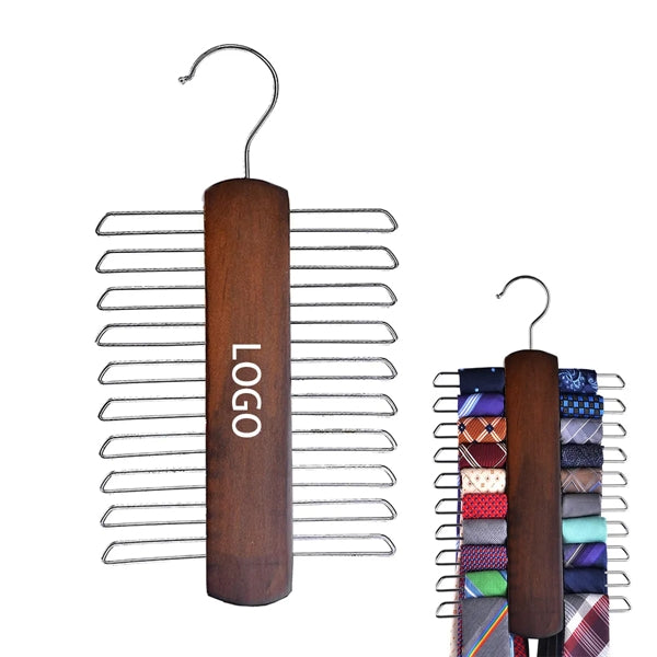 Wooden Necktie And Belt Hanger