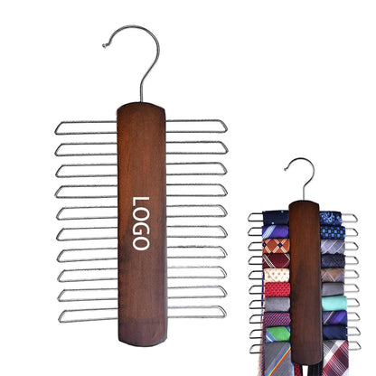 Wooden Necktie And Belt Hanger