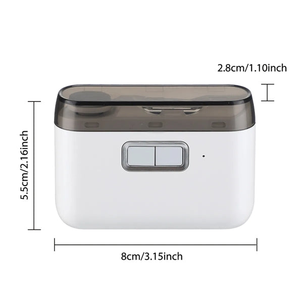2 In 1 Electric Nail Clipper Cutter With Led Light