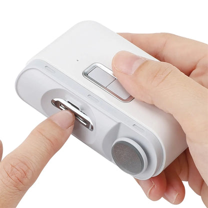 2 In 1 Electric Nail Clipper Cutter With Led Light